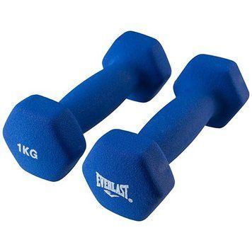 Гантелі неопренові Everlast 1 кг Сині
