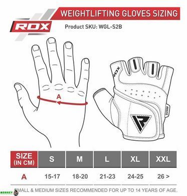 Перчатки для фитнеса RDX S2 Leather Black 2XL