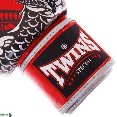 Рукавички боксерські шкіряні TWINS FBGVL3-52 Золотий-білий 14 унцій NAGAS 10-14унцій