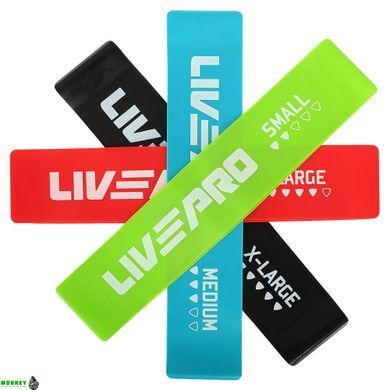 Набір фітнес гумок 4шт LivePro RESISTANCE LOOPS BANDS
