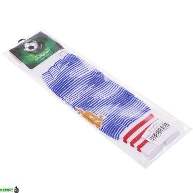 Гетры футбольные детские клубные SPOINT Manchester United AWAY 2022 ETM2220-MU2 размер 32-39 белый-голубой