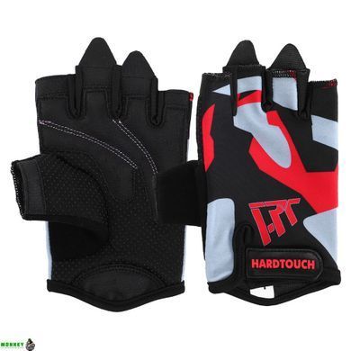 Рукавички для фітнесу та тренувань HARD TOUCH FG-009 XS чорний-рожевий