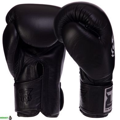 Рукавички шкіряні боксерські TOP KING Super TKBGSV Чорний 18 унції