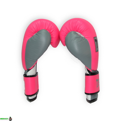 Перчатки боксерские THOR TYPHOON 14oz /PU /розово-бело-серые