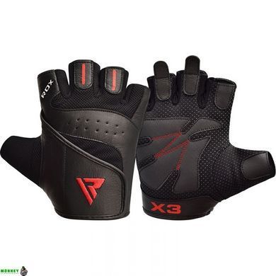 Перчатки для фитнеса RDX S2 Leather Black 2XL