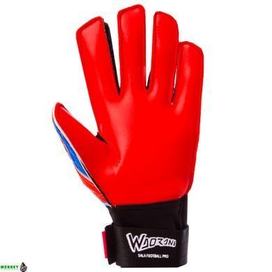 Рукавички юніорські воротарські FDSPORT FB-853B Синій-червоний 5 розмір (PVC)