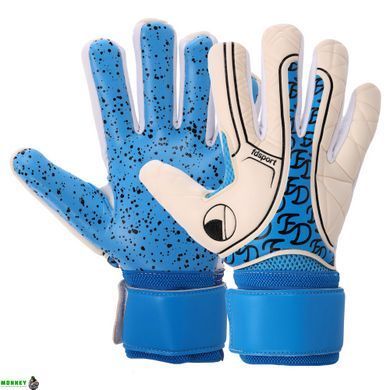 Перчатки вратарские с защитой пальцев Fdsport SP-Sport FB-2004 Синий 9