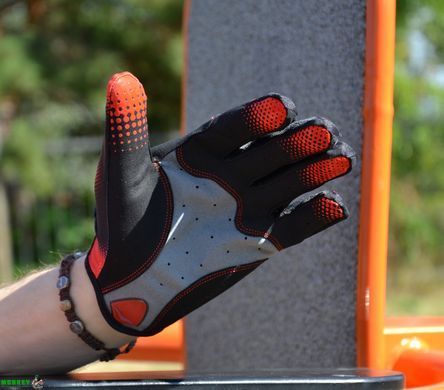Рукавички для фітнесу MadMax MXG-101 X Gloves Black/Grey/Red L