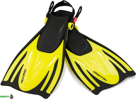 Ласти Aqua Speed ​​WOMBAT 530-18-1 чорний, жовтий Уні 38-41
