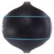 Мяч медицинский медбол с двумя ручками Zelart TA-7827-3 вес-3кг d-25см черный-бирюзовый
