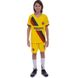 Форма футбольная детская с символикой футбольного клуба BARCELONA MESSI 10 гостевая 2020 SP-Planeta CO-0975 6-14 лет желтый