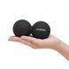 Массажный мяч Cornix Lacrosse DuoBall 6.3 x 12.6 см XR-0113 Black