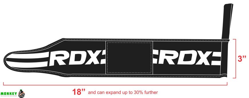 Кистевые бинты для жима RDX Black New
