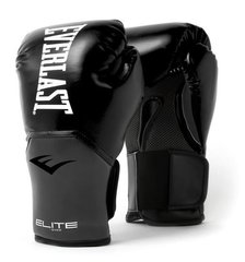 Боксерські рукавиці Everlast ELITE TRAINING GLOVES чорний, сірий Уні 12 унций