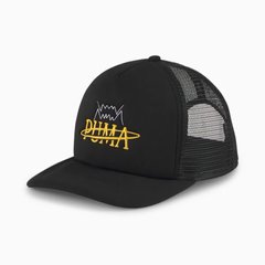 Кепка Puma Basketball Trucker Cap чорний, жовтий Уні OSFA