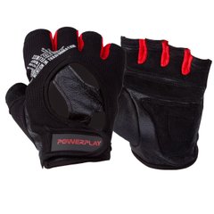 Перчатки для фитнеса и тяжелой атлетики PowerPlay 2222 черные M