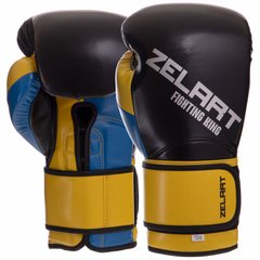 Боксерські рукавиці Zelart BO-2887 10-12 унцій кольори в асортименті