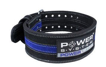 Пояс для пауерліфтингу Power System Power Lifting PS-3800 Black/Blue Line XXL