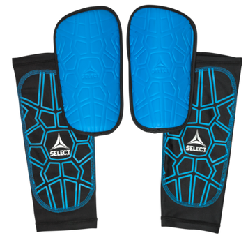 Щитки футбольные Select SHIN GUARD SUPER SAFE v23 синий, черный Уни S (рост до 152см)