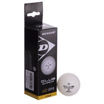 Набор мячей для настольного тенниса DUNLOP CLUB CHAMP 40+ MT-679316 3шт белый