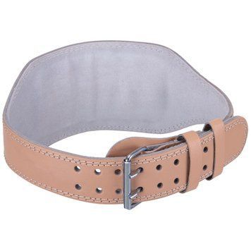 Пояс атлетичний шкіряний ZELART SB-165101 L ширина-15см оранжевий