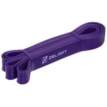 Резина для подтягиваний (лента силовая) Zelart FI-2606-3 (MD1353-3) POWER LOOP (размер 2080x32x4,5мм, жесткость M(20-45кг), фиолетовый)