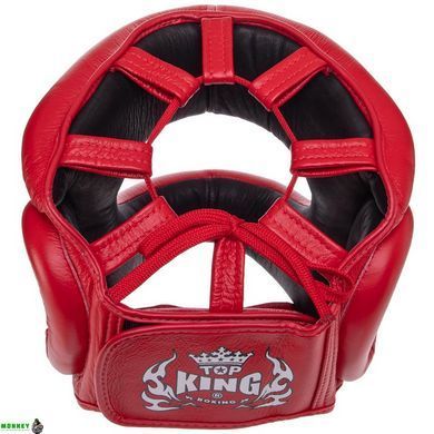 Шлем боксерский с бампером кожаный TOP KING Pro Training TKHGPT-OC Черный S
