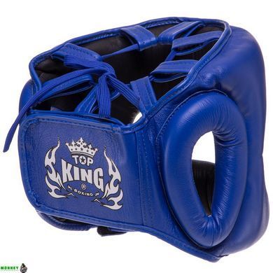 Шлем боксерский с бампером кожаный TOP KING Pro Training TKHGPT-OC Черный S