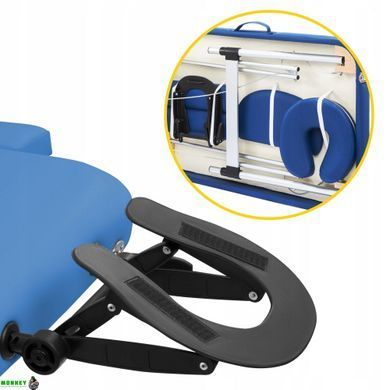 Массажный стол складной 4FIZJO Massage Table Alu W60 Blue (P-5907739318404)