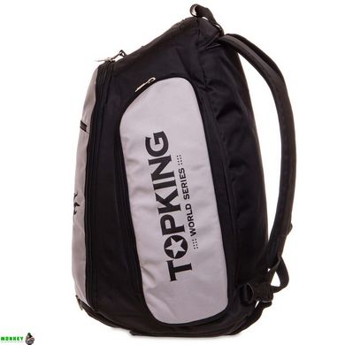 Рюкзак-сумка спортивная TOP KING TKGMB-02 90л черный-серый