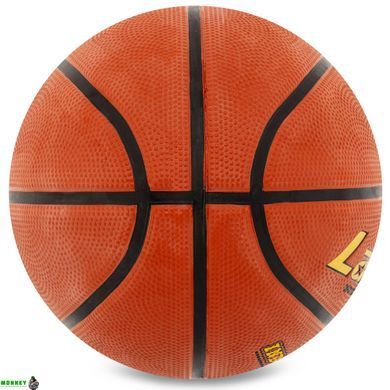 Мяч баскетбольный резиновый LANHUA Super soft Indoor S2204 №6 оранжевый