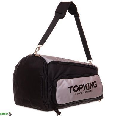 Рюкзак-сумка спортивна TOP KING TKGMB-02 55x48x34см чорний-сірий