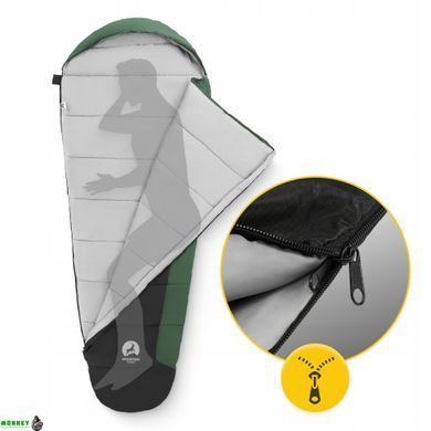 Спальний мішок (спальник) кокон Mountain Goat Pro+ 0 ...+10&deg;C R Black/Olive (P-5905973400978)