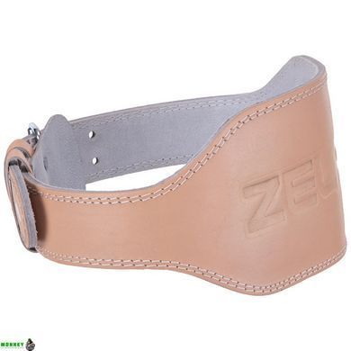 Пояс атлетичний шкіряний ZELART SB-165101 L ширина-15см оранжевий
