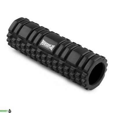 Набір для масажу та йоги PowerPlay PP_4097 (Ролик 30*10 + 2-ва мячі) Black + резинка 11 кг.