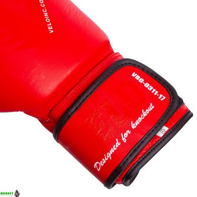 Боксерські рукавиці шкіряні VELO VL-8187 10-14 унцій кольори в асортименті