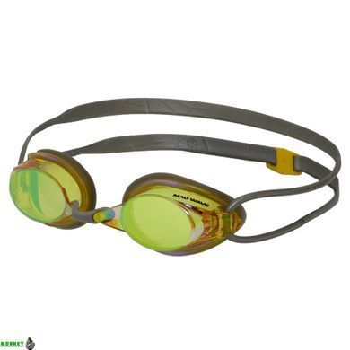 Очки для плавания стартовые MadWave STREAMLINE Rainbow M045703 Синий-черный