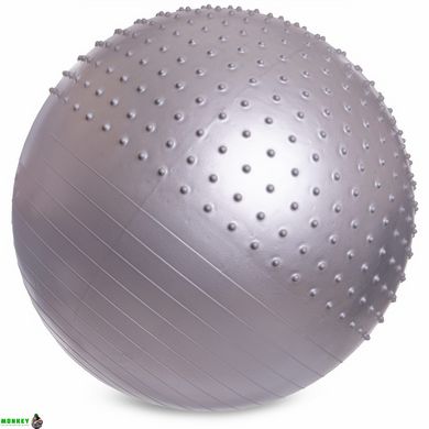 Мяч для фитнеса фитбол полумассажный Zelart FI-4437-85 85см цвета в ассортименте