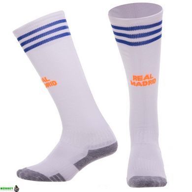 Гетры футбольные детские клубные SPOINT REAL MADRID HOME 2022 ETM2202-RM1 размер 32-39 белый