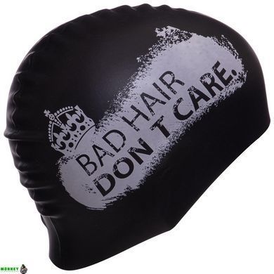 Шапочка для плавания MadWave DON'T CARE M055717 Черный