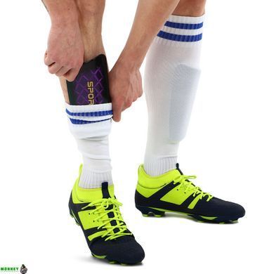 Щитки футбольные SPORTS SP-Sport FB-9729 (пластик, EVA, р-р L, цвета в ассортименте)