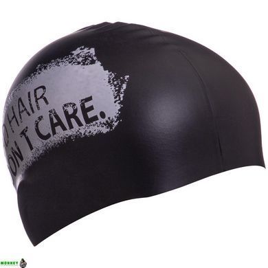 Шапочка для плавания MadWave DON'T CARE M055717 Черный