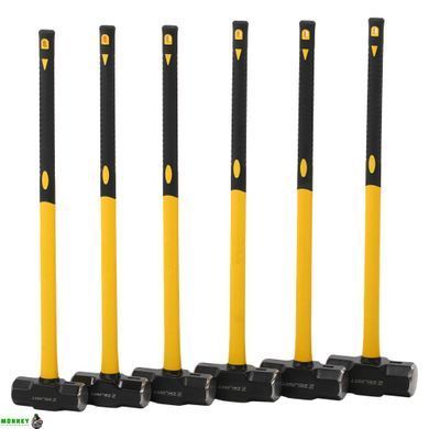Кувалда стальная для кроссфита и функциональных тренировок HAMMER Zelart TA-9635-14LB 14LB (6,4кг) черный-желтый