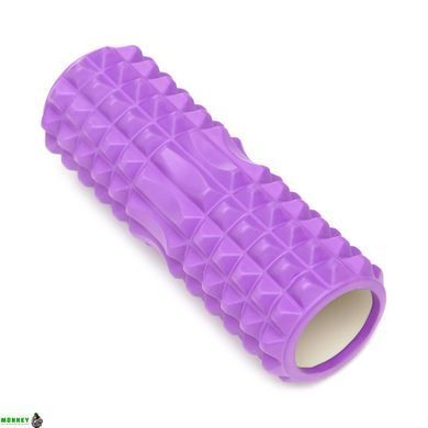 Массажный ролик Cornix EVA 33 x 14 см (валик, роллер) XR-0328 Violet