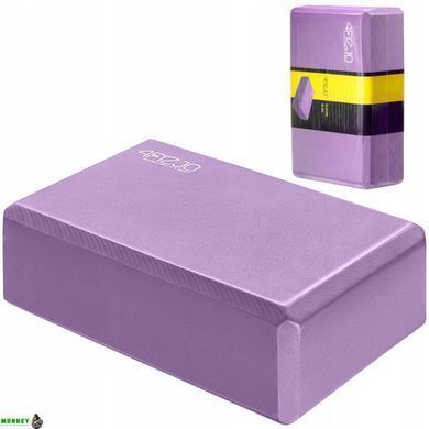 Блок для йоги 4FIZJO 23 x 15 x 7.6 см Purple (P-5907739312679)