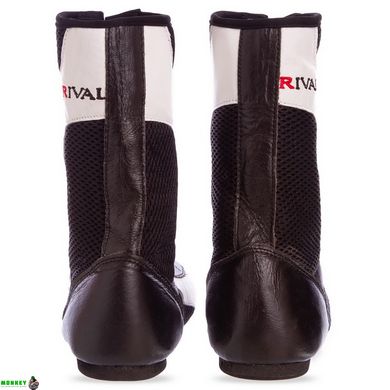 Боксерки кожаные RIV MA-3310 размер 36-45 черный-белый