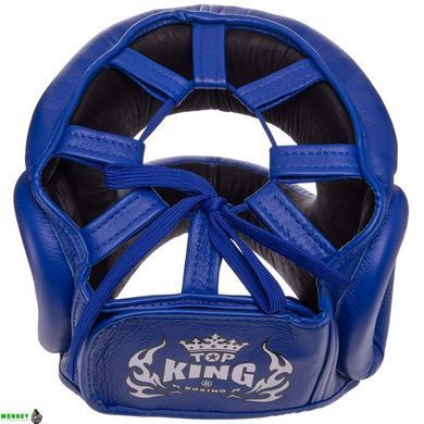 Шлем боксерский с бампером кожаный TOP KING Pro Training TKHGPT-OC Черный S