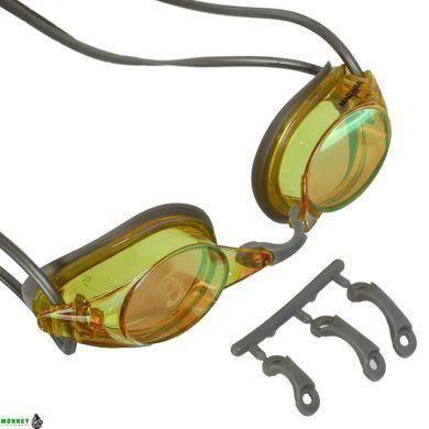 Очки для плавания стартовые MadWave STREAMLINE Rainbow M045703 Синий-черный