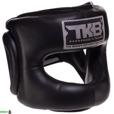 Шлем боксерский с бампером кожаный TOP KING Pro Training TKHGPT-OC Черный S