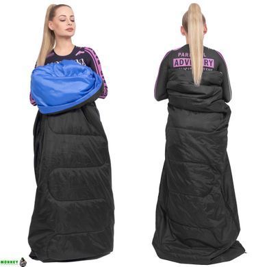 Спальный мешок (спальник) Springos 2 в 1 CS0044 +10 ...+25 &deg;C R Black/Blue